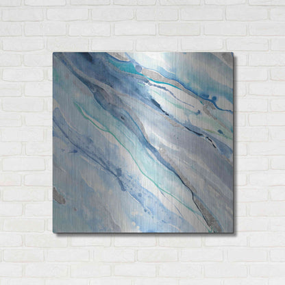 Luxe Metal Art 'Silver Spring II' by Albena Hristova, Metal Wall Art,36x36