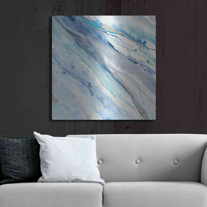 Luxe Metal Art 'Silver Spring II' by Albena Hristova, Metal Wall Art,36x36