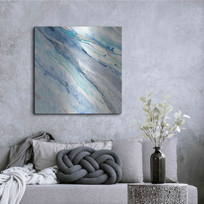 Luxe Metal Art 'Silver Spring II' by Albena Hristova, Metal Wall Art,36x36