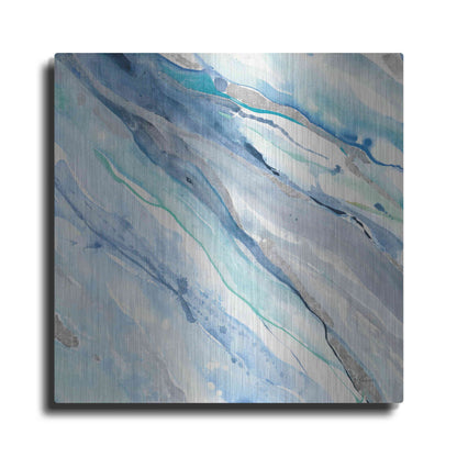 Luxe Metal Art 'Silver Spring II' by Albena Hristova, Metal Wall Art