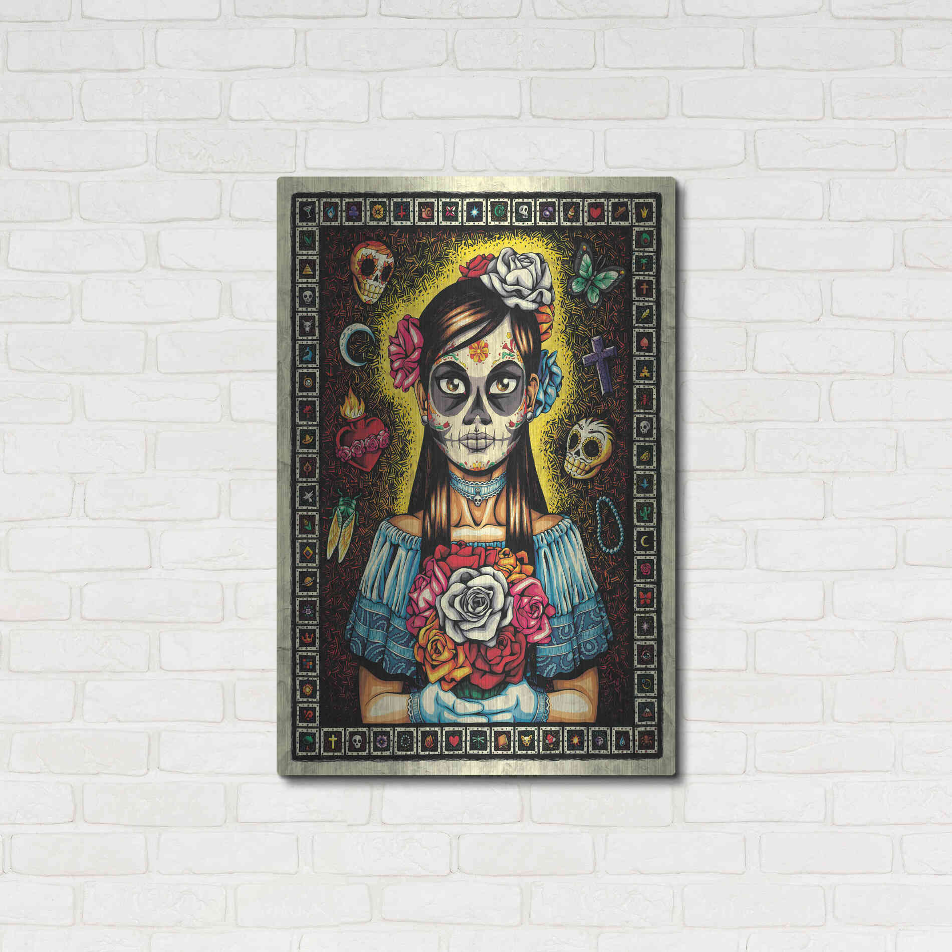 Luxe Metal Art 'Muerta' by Nicholas Ivins,24x36