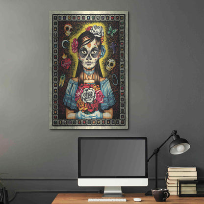 Luxe Metal Art 'Muerta' by Nicholas Ivins,24x36