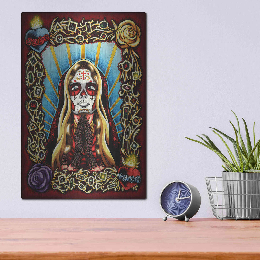 Luxe Metal Art 'Valentina' by Nicholas Ivins,12x16