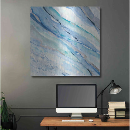 Luxe Metal Art 'Silver Spring I' by Albena Hristova, Metal Wall Art,36x36