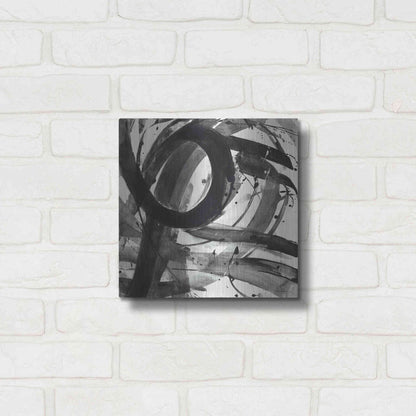 Luxe Metal Art 'Roller Coaster II on White' by Albena Hristova, Metal Wall Art,12x12