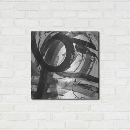 Luxe Metal Art 'Roller Coaster II on White' by Albena Hristova, Metal Wall Art,24x24