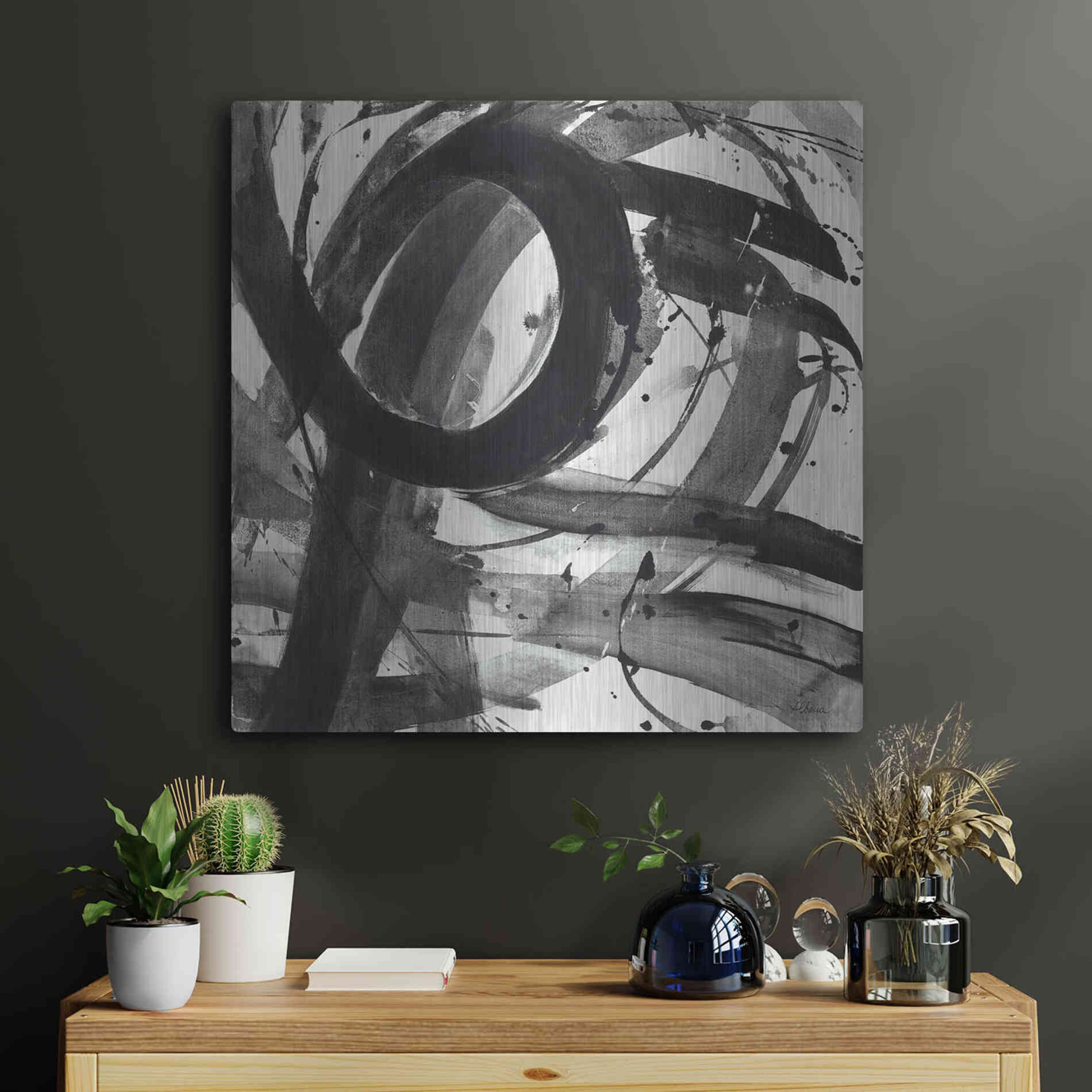 Luxe Metal Art 'Roller Coaster II on White' by Albena Hristova, Metal Wall Art,24x24