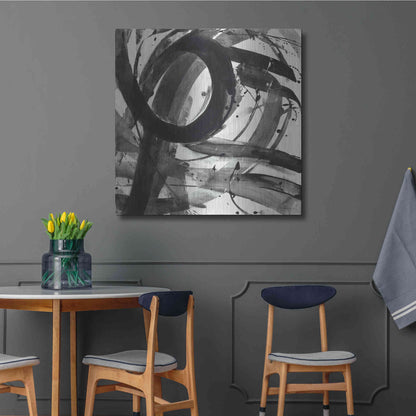 Luxe Metal Art 'Roller Coaster II on White' by Albena Hristova, Metal Wall Art,36x36