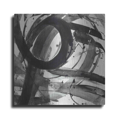 Luxe Metal Art 'Roller Coaster II on White' by Albena Hristova, Metal Wall Art