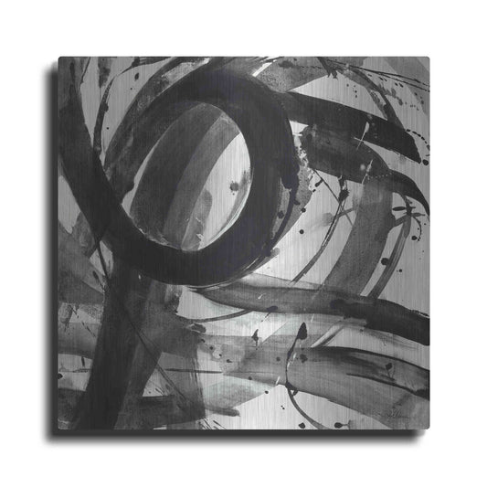 Luxe Metal Art 'Roller Coaster II on White' by Albena Hristova, Metal Wall Art