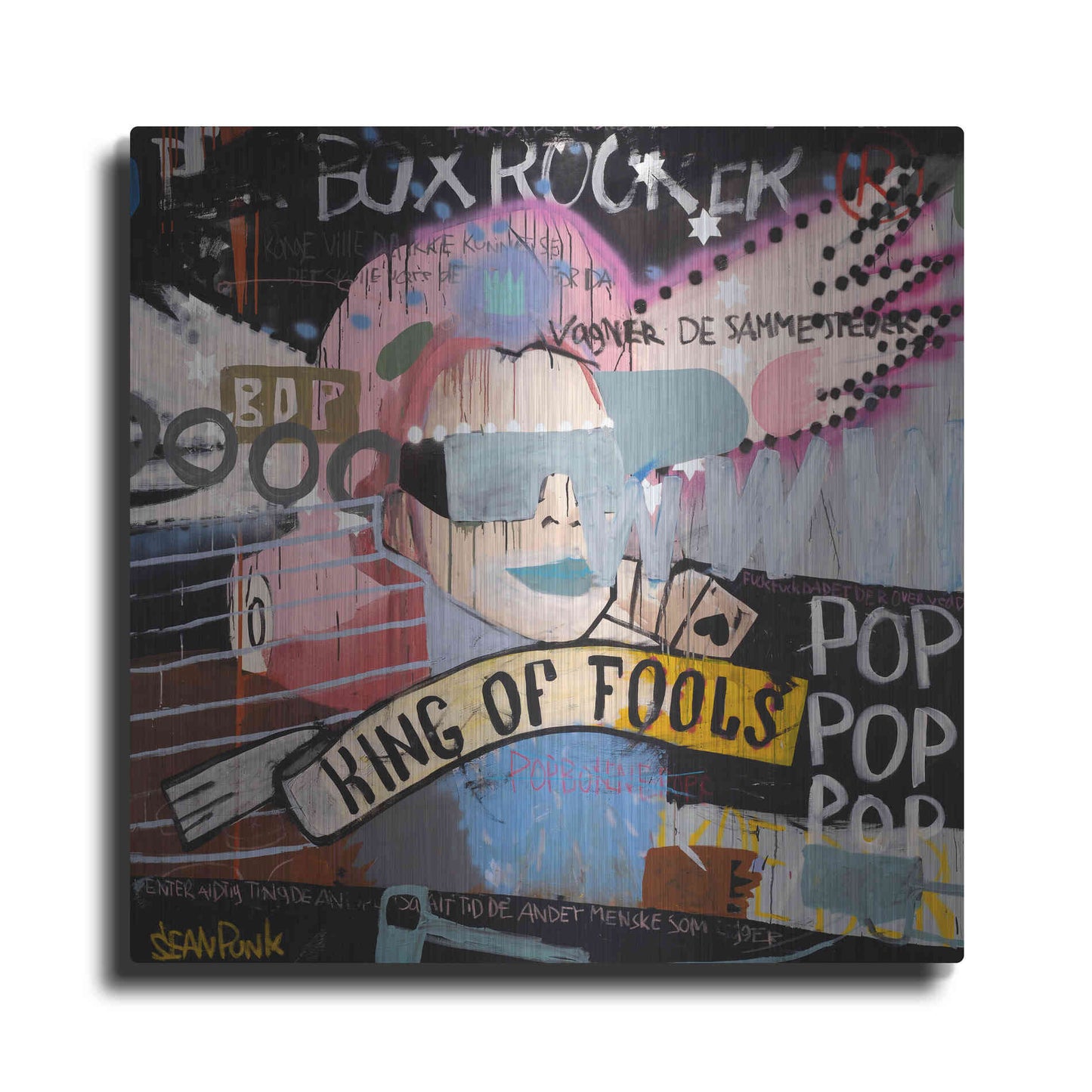 Luxe Metal Art 'King of Fools' by Punk