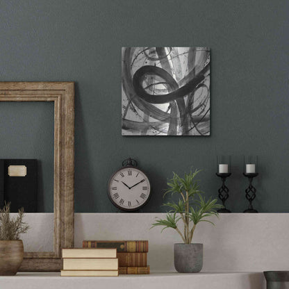 Luxe Metal Art 'Roller Coaster I on White' by Albena Hristova, Metal Wall Art,12x12