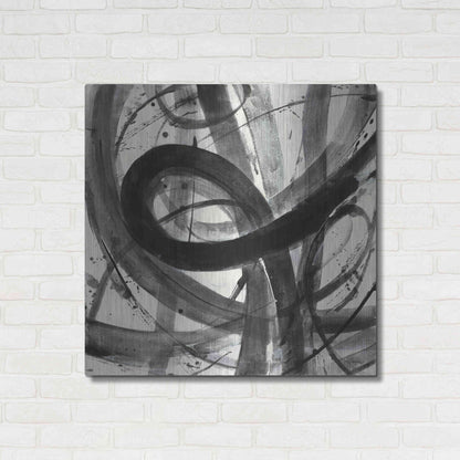 Luxe Metal Art 'Roller Coaster I on White' by Albena Hristova, Metal Wall Art,36x36