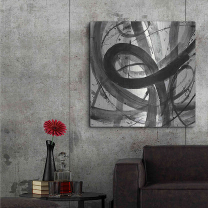 Luxe Metal Art 'Roller Coaster I on White' by Albena Hristova, Metal Wall Art,36x36