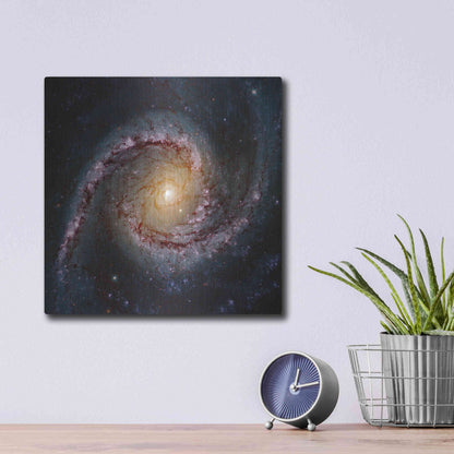 Luxe Metal Art 'Grand Swirls' Hubble Space Telescope, Metal Wall Art,12x12