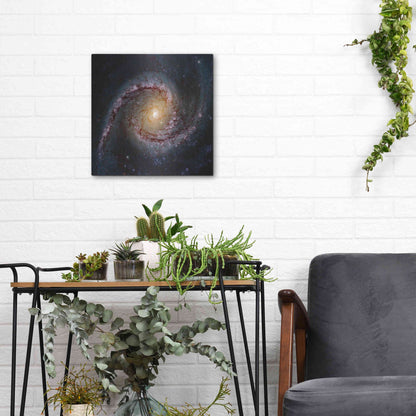 Luxe Metal Art 'Grand Swirls' Hubble Space Telescope, Metal Wall Art,12x12