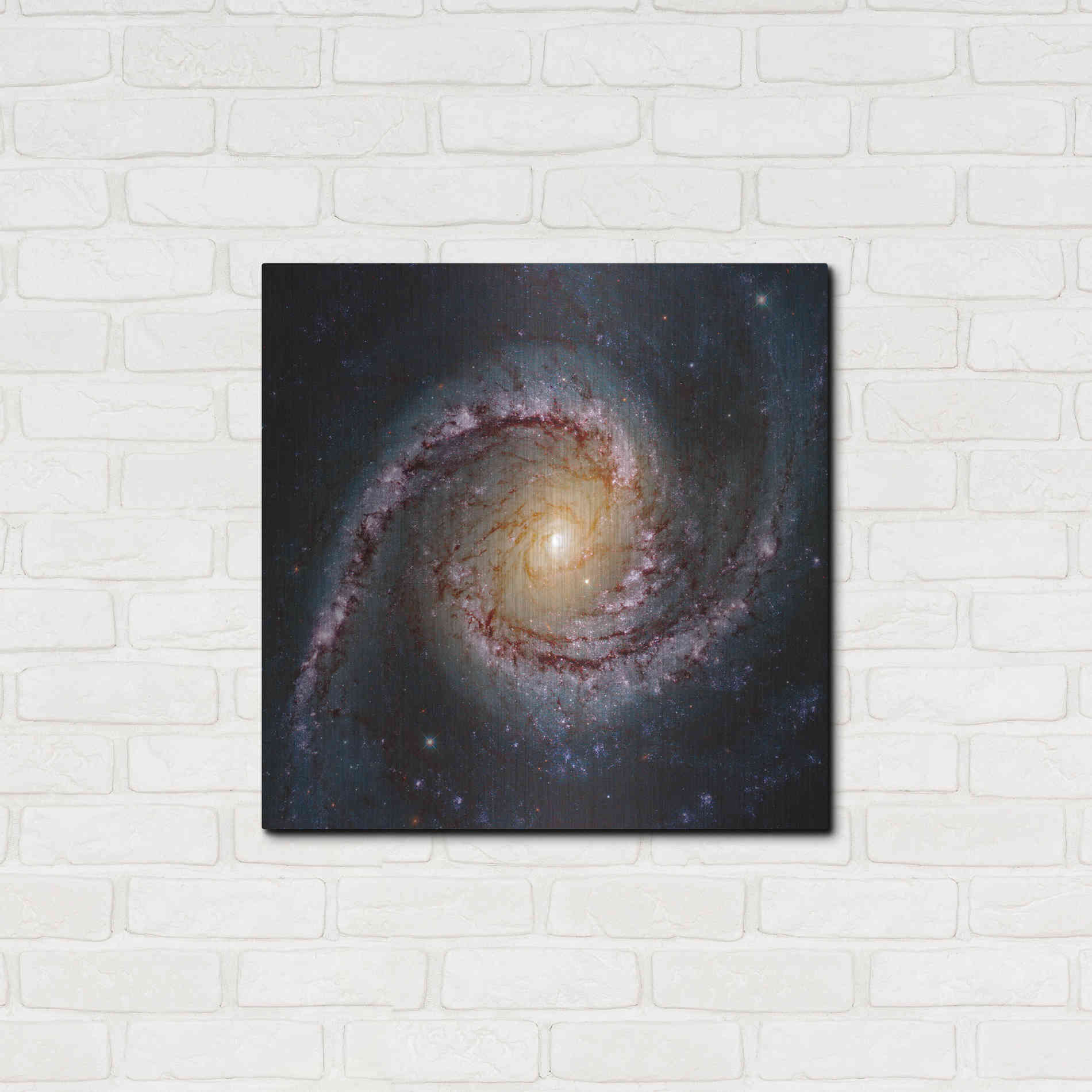 Luxe Metal Art 'Grand Swirls' Hubble Space Telescope, Metal Wall Art,24x24