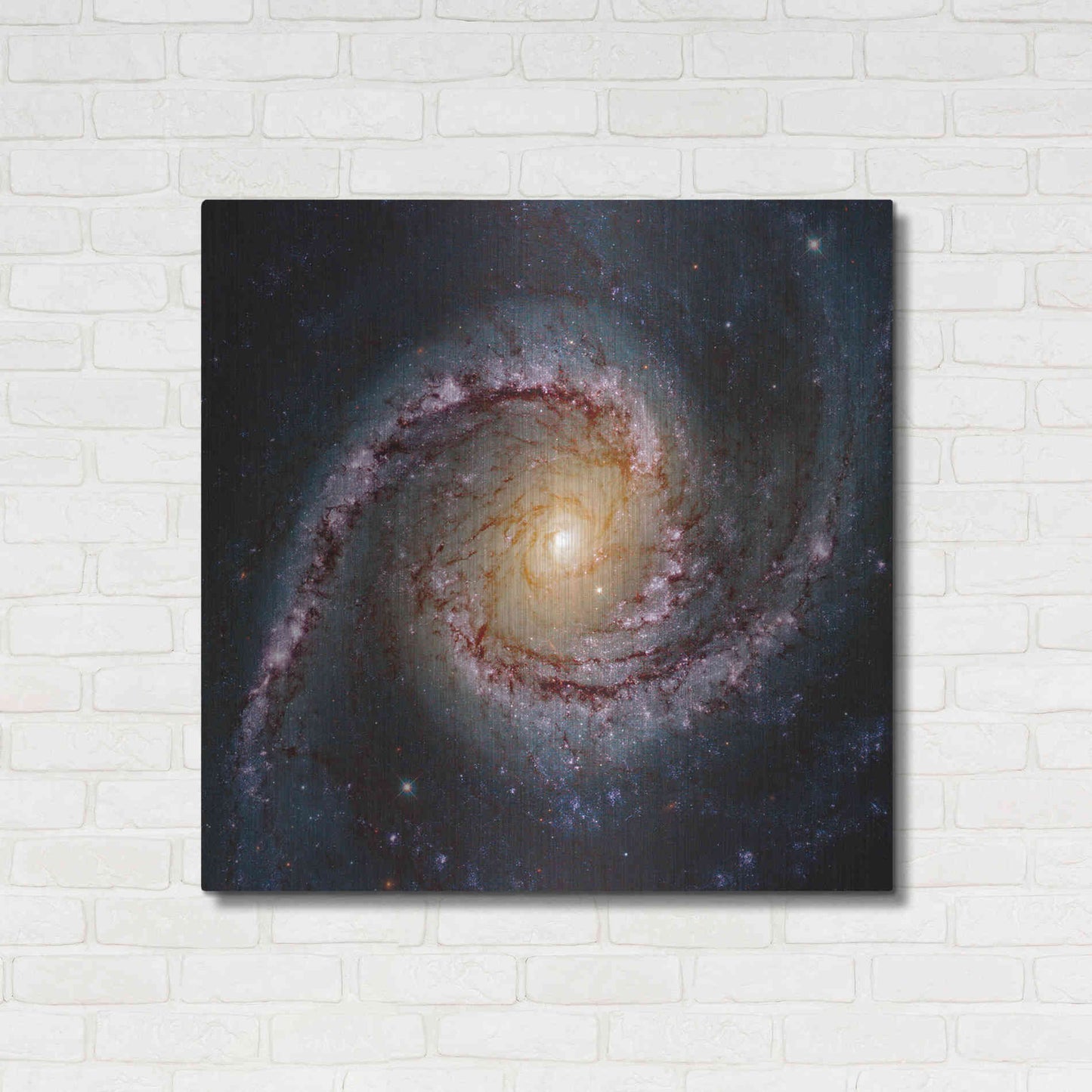 Luxe Metal Art 'Grand Swirls' Hubble Space Telescope, Metal Wall Art,12x12