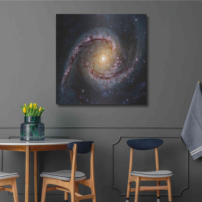 Luxe Metal Art 'Grand Swirls' Hubble Space Telescope, Metal Wall Art,12x12