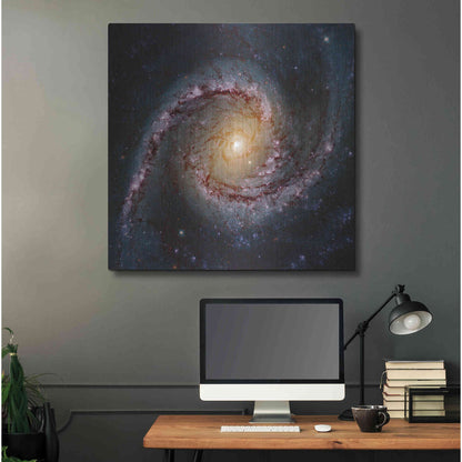 Luxe Metal Art 'Grand Swirls' Hubble Space Telescope, Metal Wall Art,12x12
