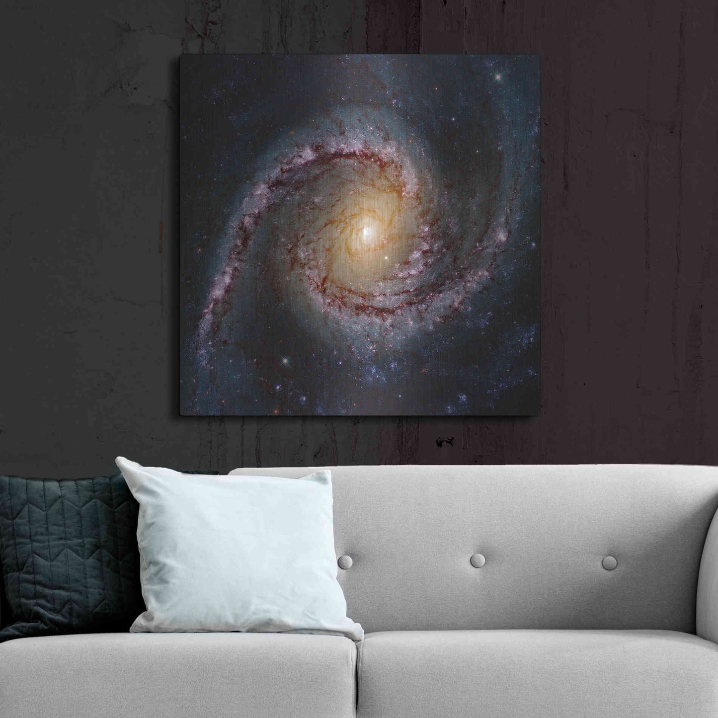 Luxe Metal Art 'Grand Swirls' Hubble Space Telescope, Metal Wall Art,36x36