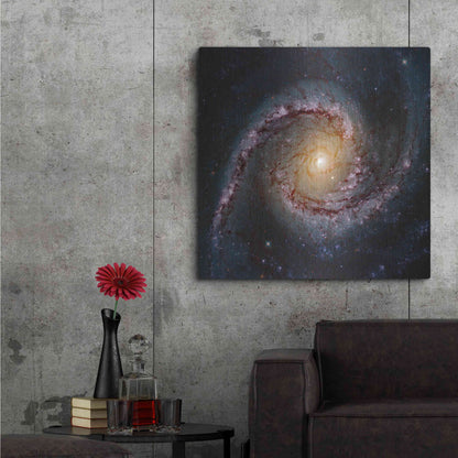 Luxe Metal Art 'Grand Swirls' Hubble Space Telescope, Metal Wall Art,12x12