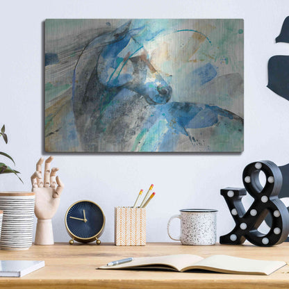 Luxe Metal Art 'Paloma' by Albena Hristova, Metal Wall Art,16x12