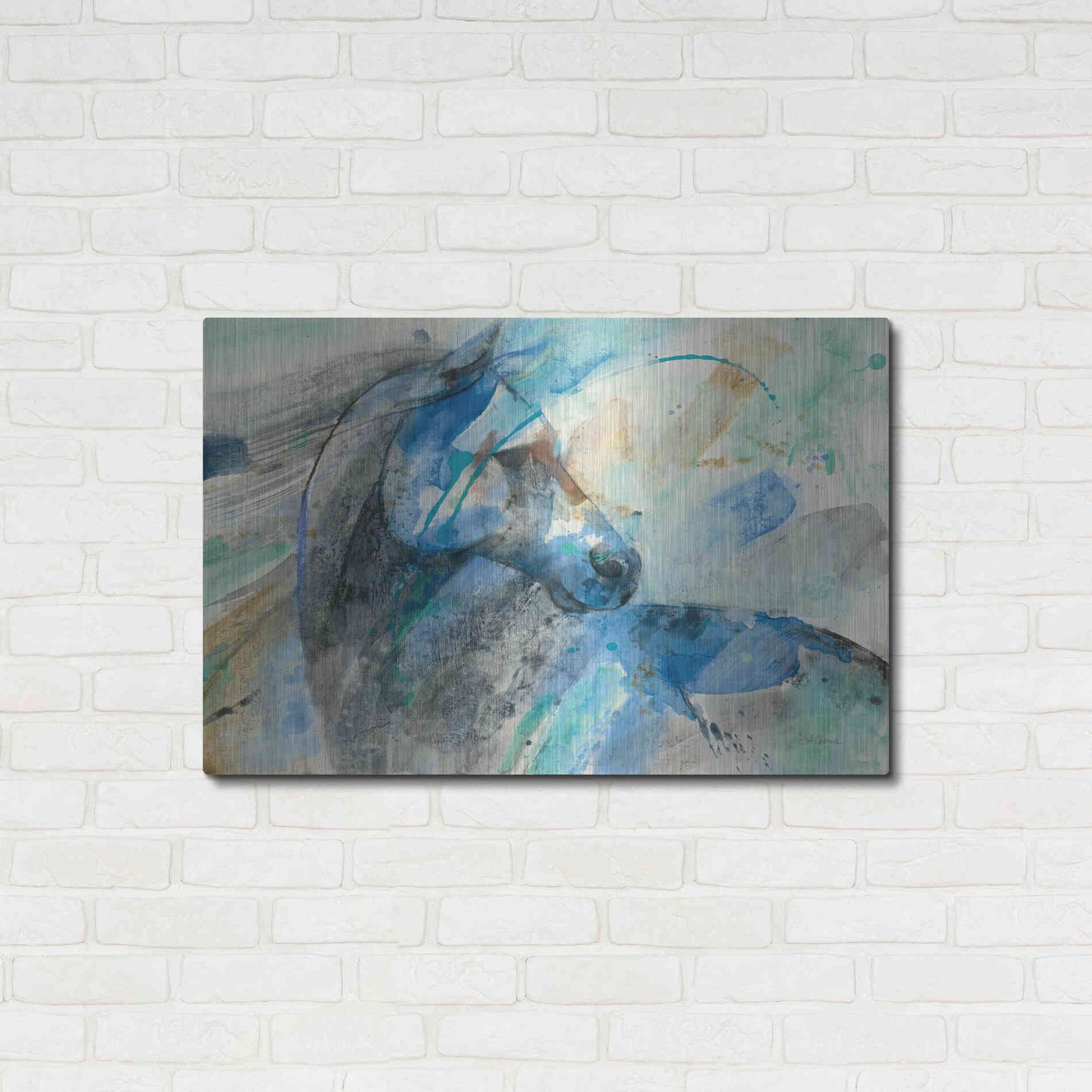 Luxe Metal Art 'Paloma' by Albena Hristova, Metal Wall Art,36x24