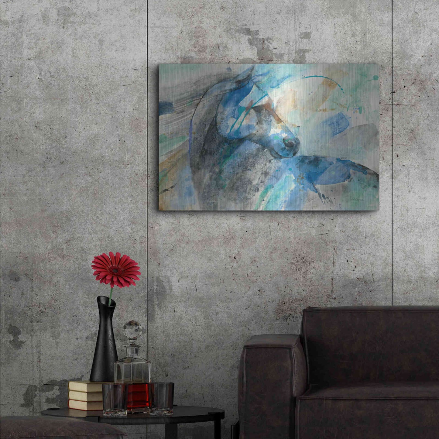 Luxe Metal Art 'Paloma' by Albena Hristova, Metal Wall Art,36x24