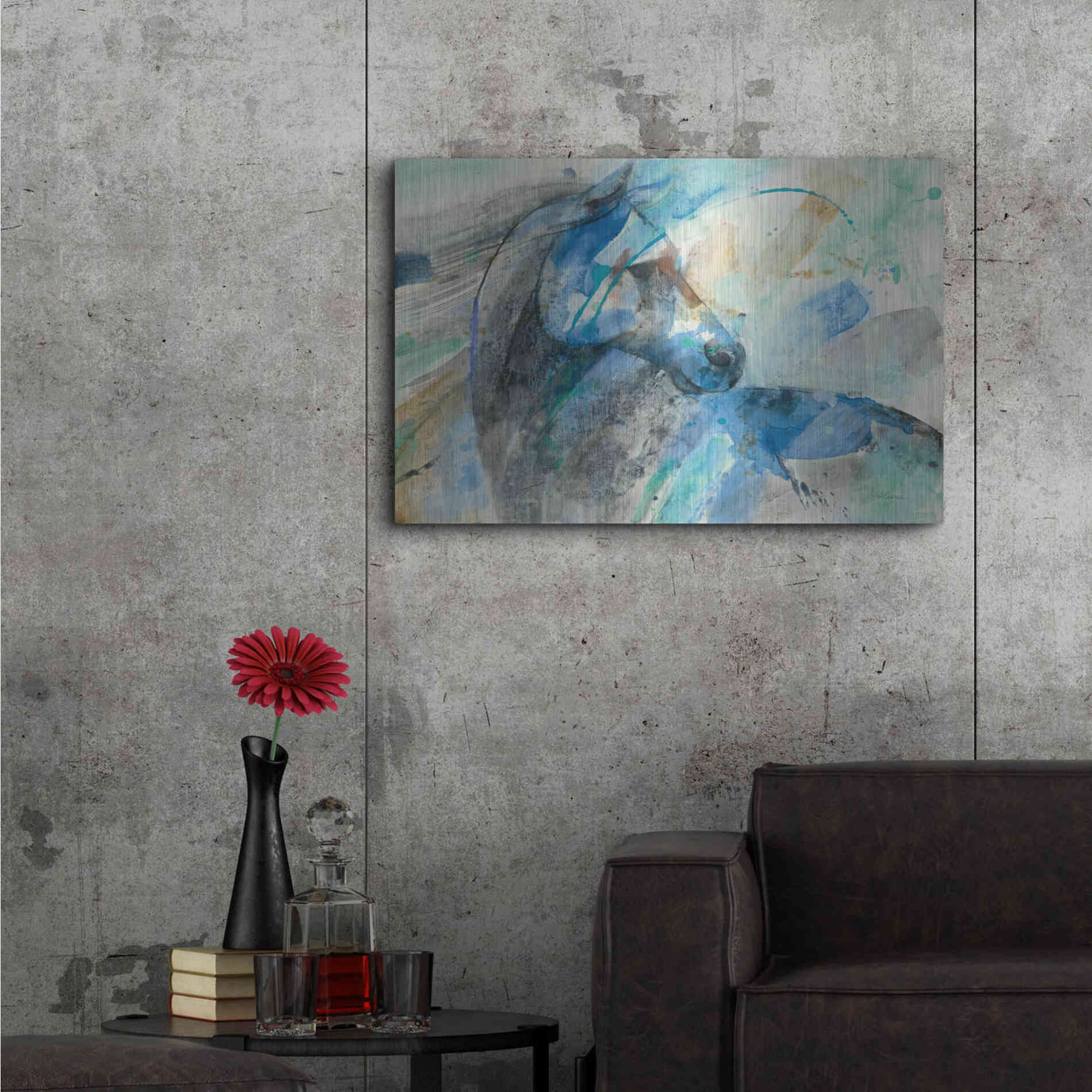 Luxe Metal Art 'Paloma' by Albena Hristova, Metal Wall Art,36x24