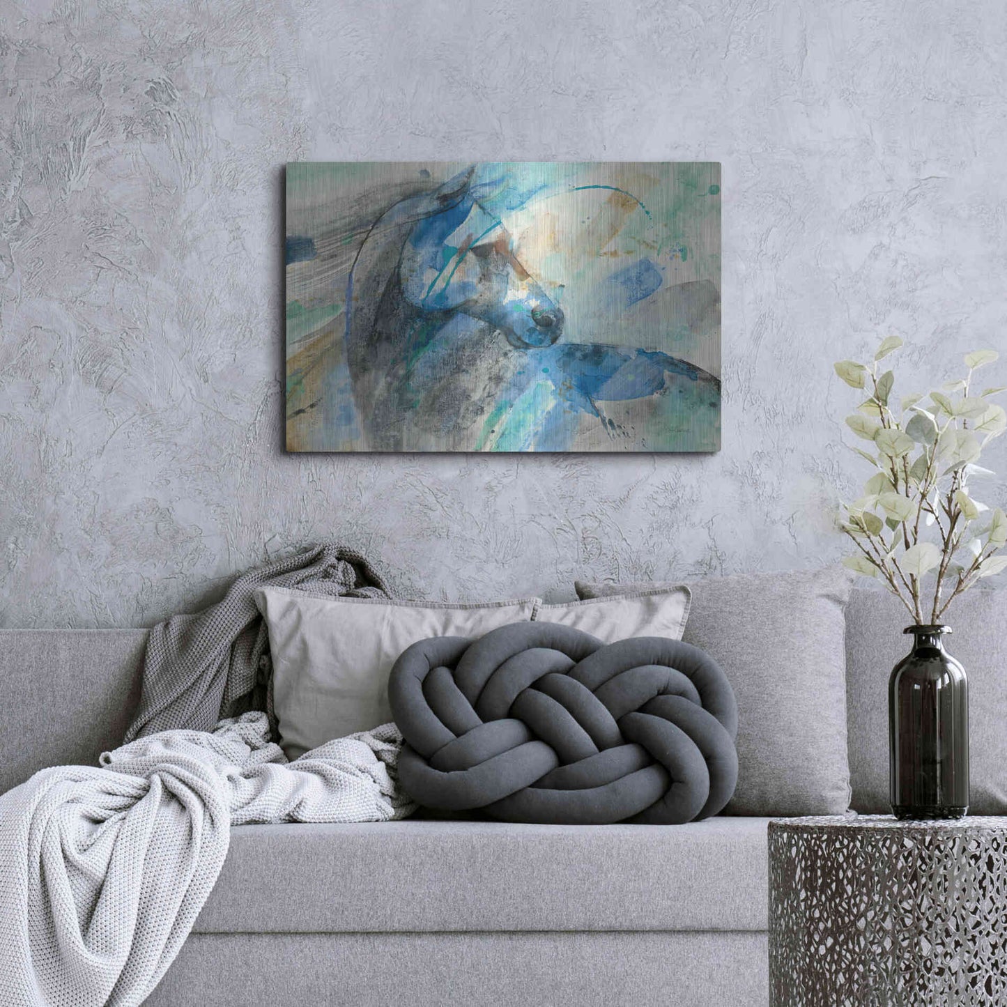 Luxe Metal Art 'Paloma' by Albena Hristova, Metal Wall Art,36x24