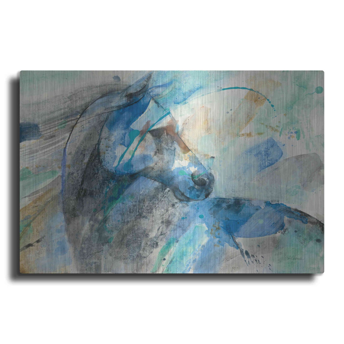 Luxe Metal Art 'Paloma' by Albena Hristova, Metal Wall Art