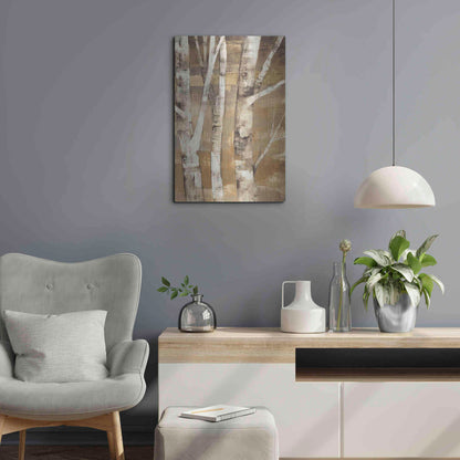 Luxe Metal Art 'Wandering Through the Birches II' by Albena Hristova, Metal Wall Art,16x24