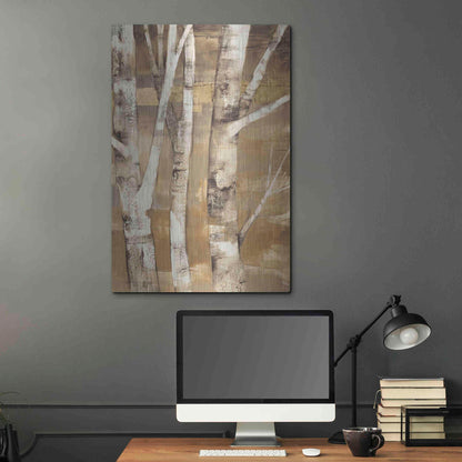 Luxe Metal Art 'Wandering Through the Birches II' by Albena Hristova, Metal Wall Art,24x36