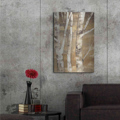 Luxe Metal Art 'Wandering Through the Birches II' by Albena Hristova, Metal Wall Art,24x36