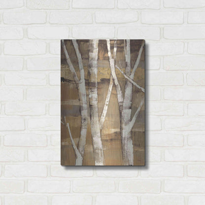 Luxe Metal Art 'Wandering Through the Birches I' by Albena Hristova, Metal Wall Art,16x24