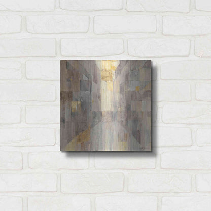 Luxe Metal Art 'The Gold Square' by Albena Hristova, Metal Wall Art,12x12