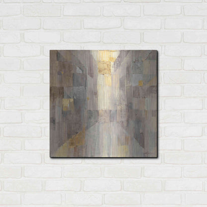 Luxe Metal Art 'The Gold Square' by Albena Hristova, Metal Wall Art,24x24