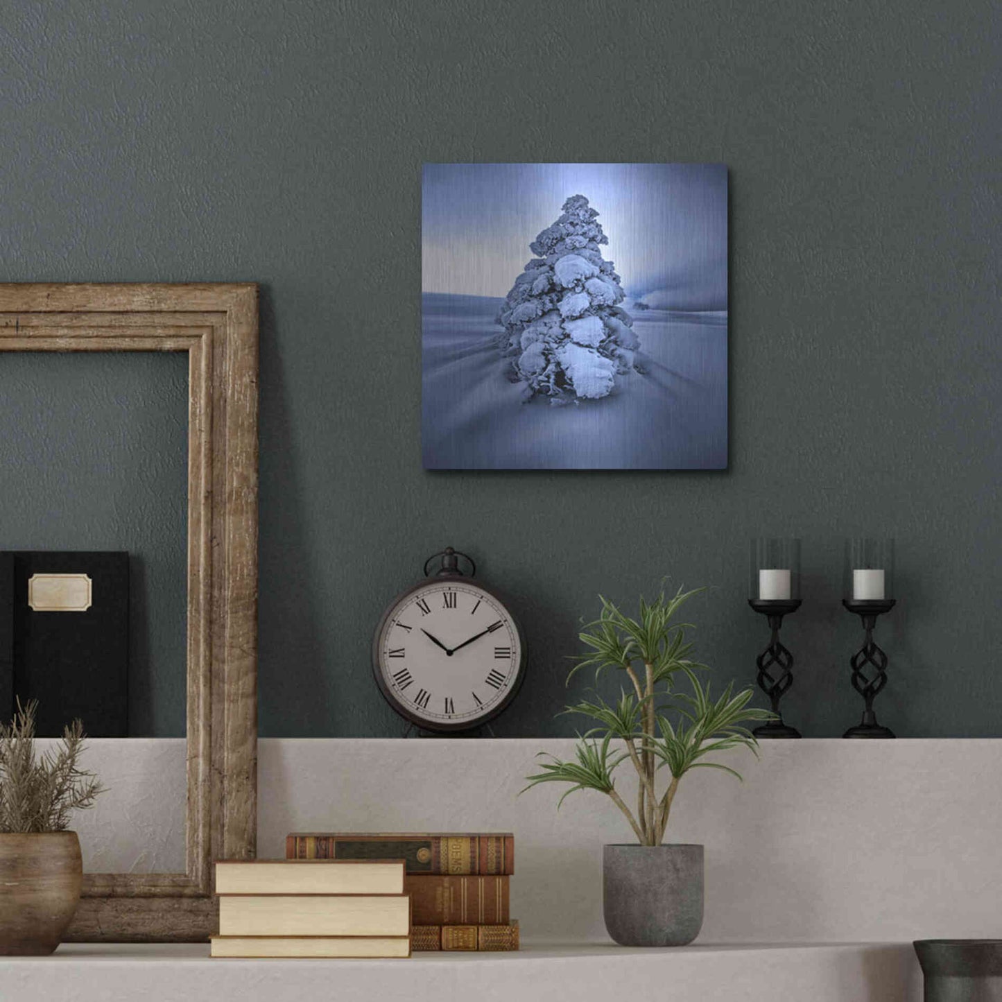 Luxe Metal Art 'And the Wind Blows' by Philippe Sainte-Laudy, Metal Wall Art,12x12