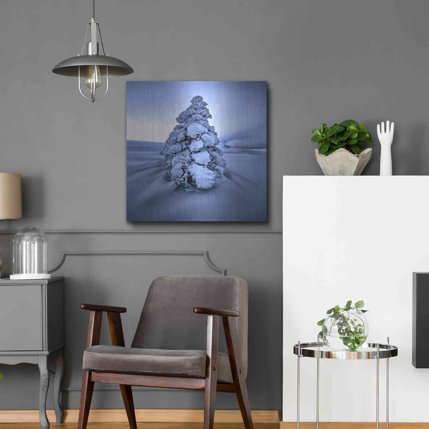 Luxe Metal Art 'And the Wind Blows' by Philippe Sainte-Laudy, Metal Wall Art,24x24