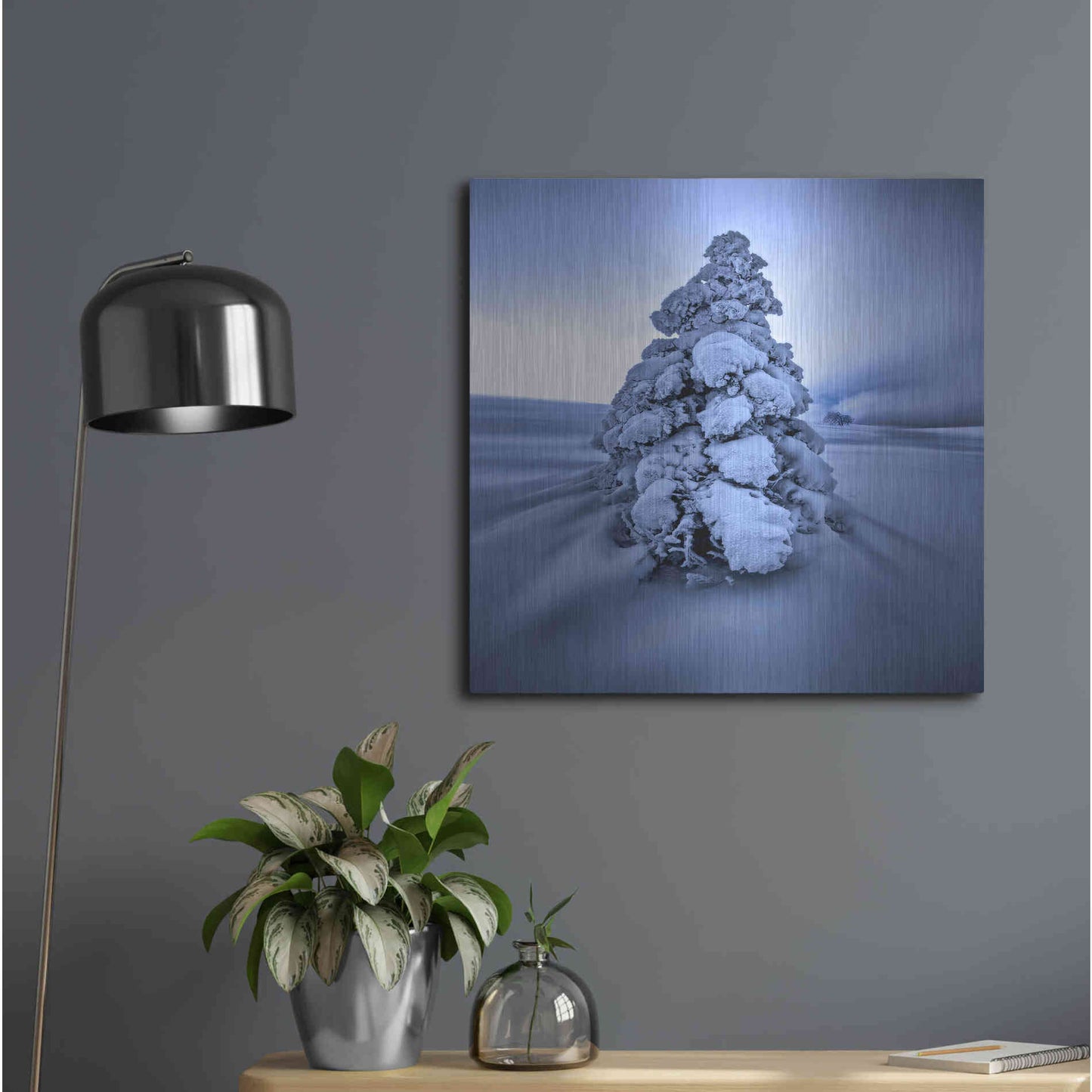 Luxe Metal Art 'And the Wind Blows' by Philippe Sainte-Laudy, Metal Wall Art,24x24