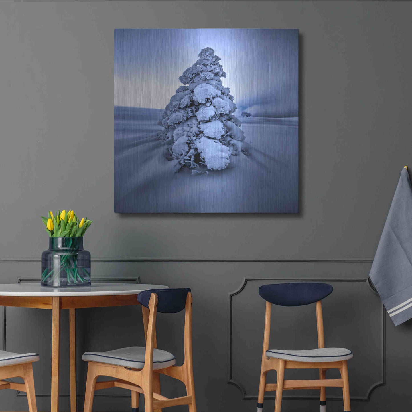 Luxe Metal Art 'And the Wind Blows' by Philippe Sainte-Laudy, Metal Wall Art,36x36