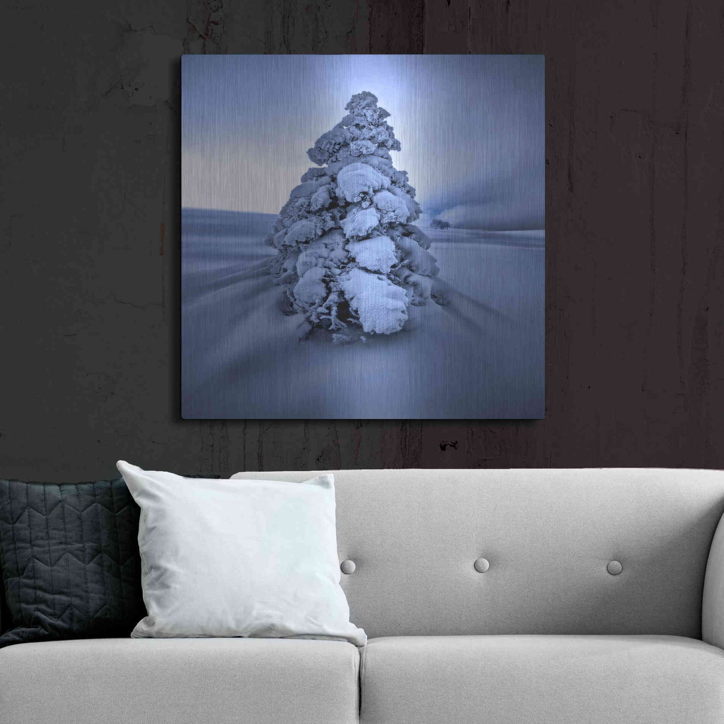 Luxe Metal Art 'And the Wind Blows' by Philippe Sainte-Laudy, Metal Wall Art,36x36