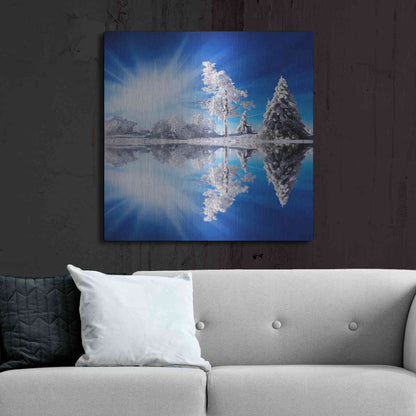Luxe Metal Art 'Cold Light' by Philippe Sainte-Laudy, Metal Wall Art,36x36