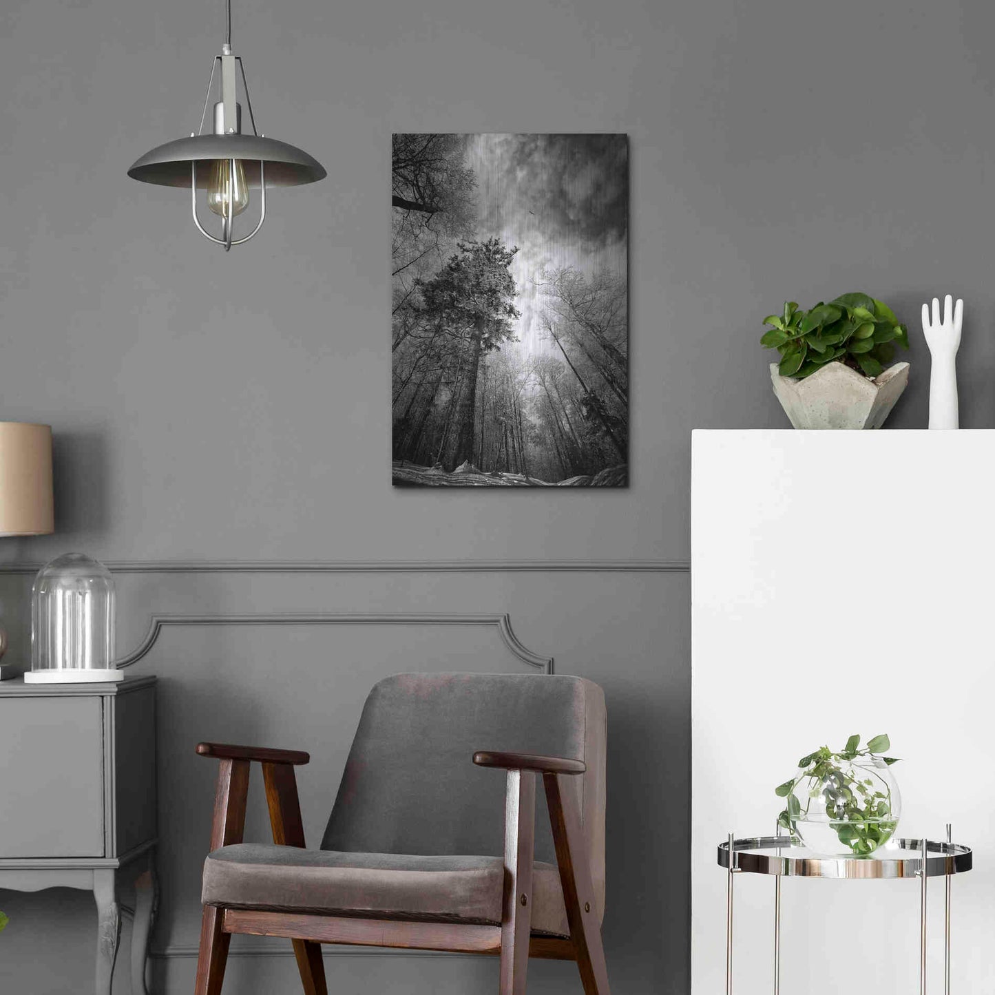 Luxe Metal Art 'Cold Vision' by Philippe Sainte-Laudy, Metal Wall Art,16x24