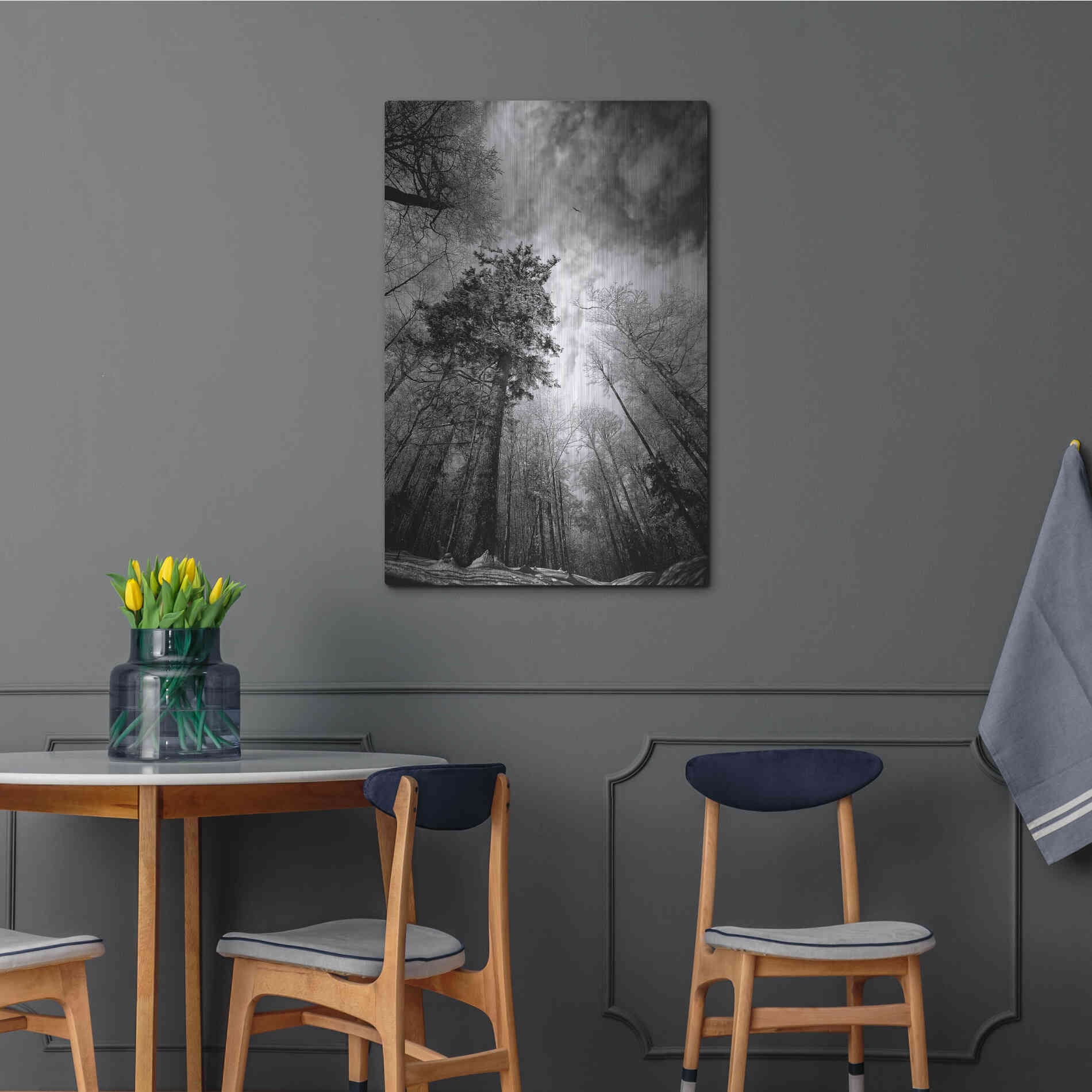 Luxe Metal Art 'Cold Vision' by Philippe Sainte-Laudy, Metal Wall Art,24x36