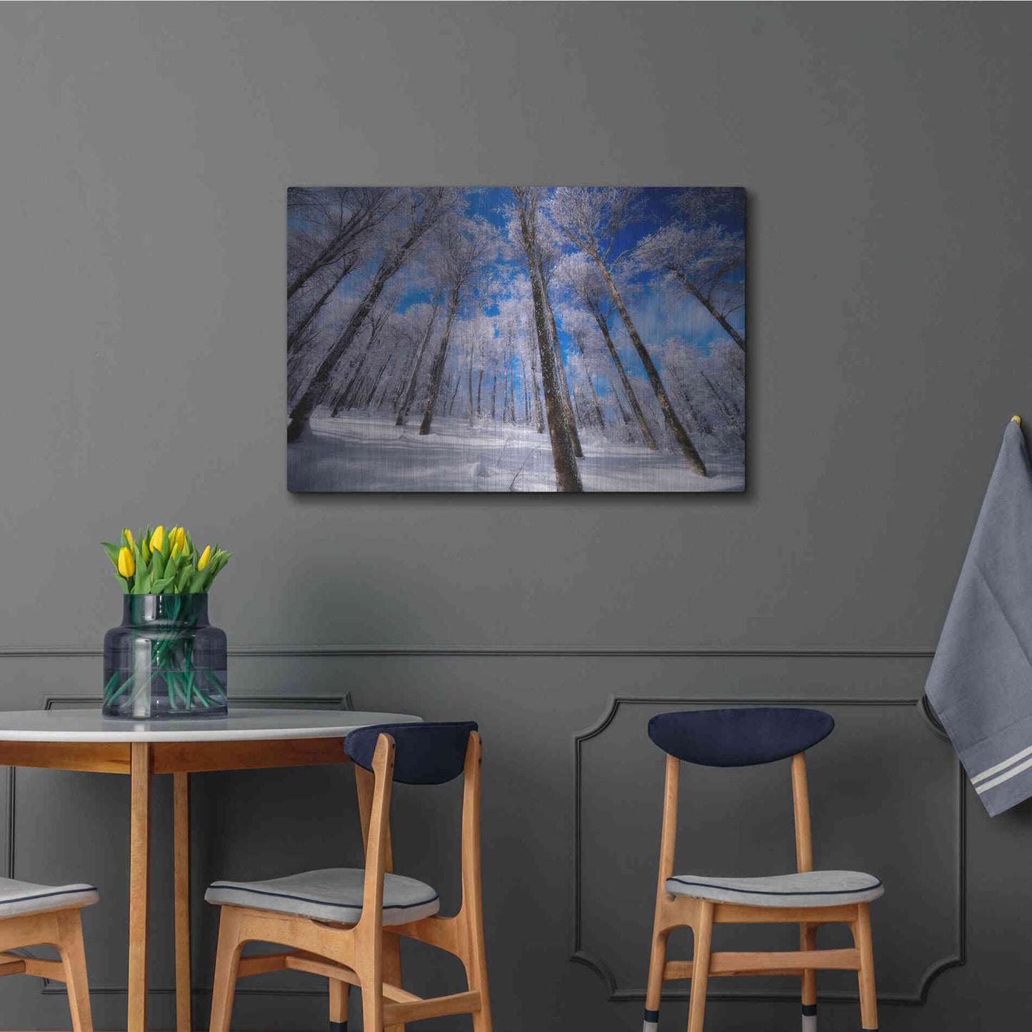 Luxe Metal Art 'Crystal Vision' by Philippe Sainte-Laudy, Metal Wall Art,36x24