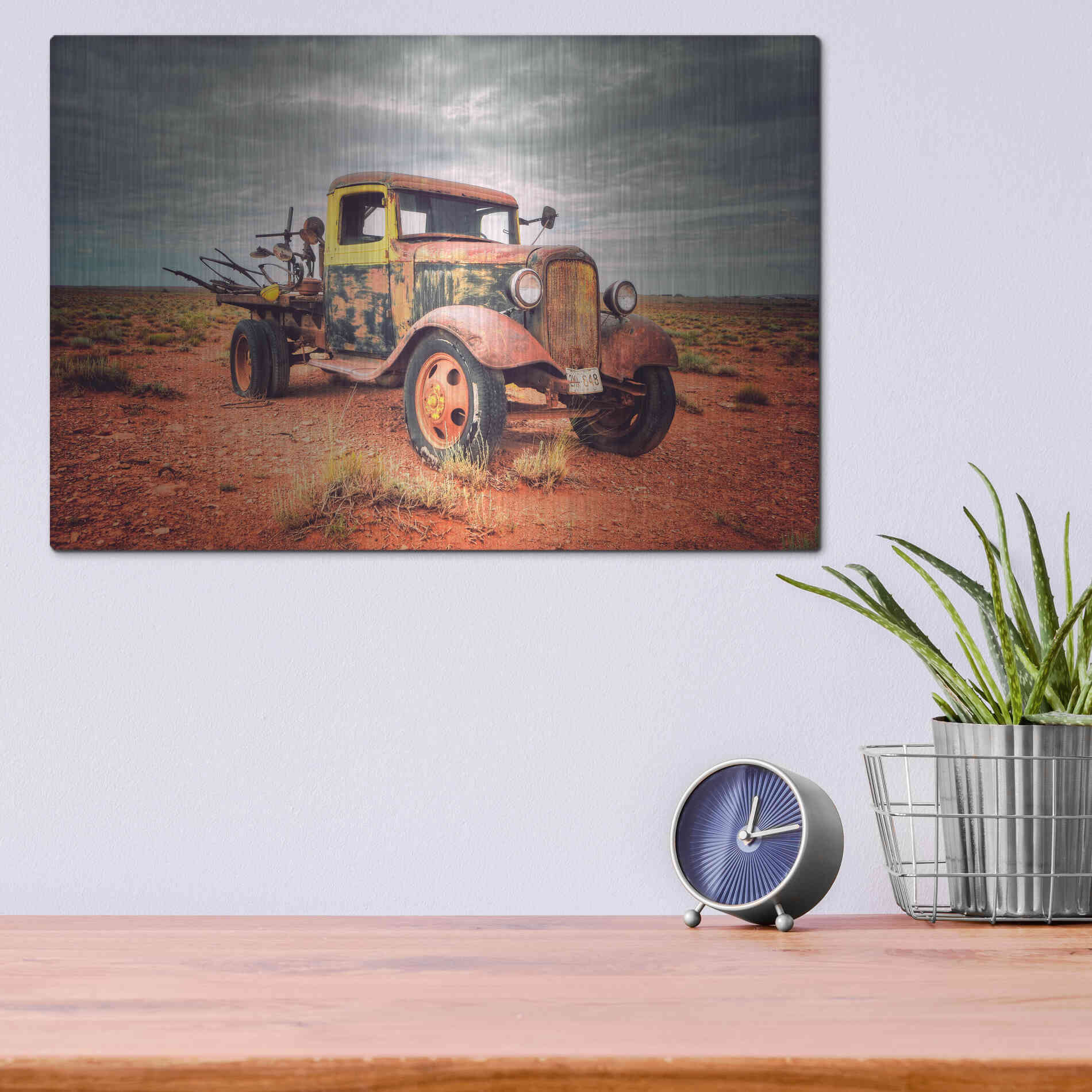 Luxe Metal Art 'Isolated and Forgotten' by Philippe Sainte-Laudy, Metal Wall Art,16x12