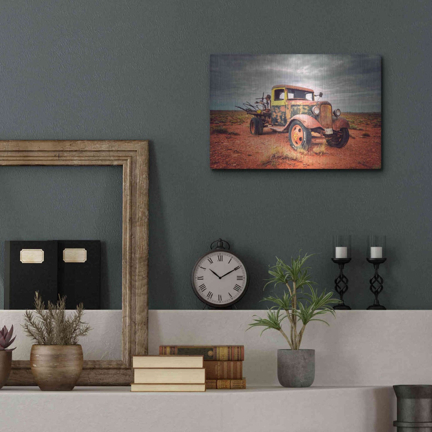 Luxe Metal Art 'Isolated and Forgotten' by Philippe Sainte-Laudy, Metal Wall Art,16x12