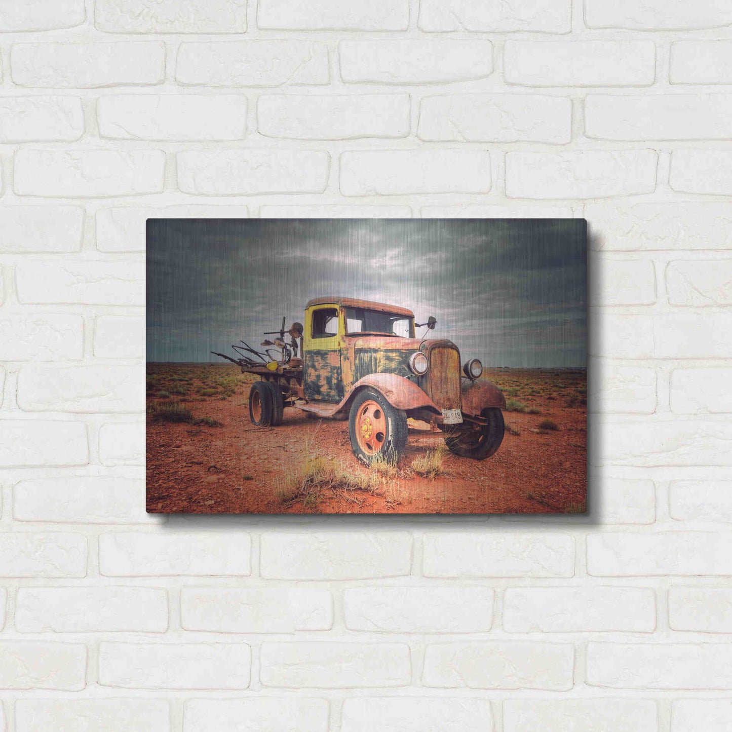 Luxe Metal Art 'Isolated and Forgotten' by Philippe Sainte-Laudy, Metal Wall Art,24x16